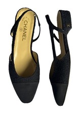 Chanel slingback tweed for sale  SHEFFIELD