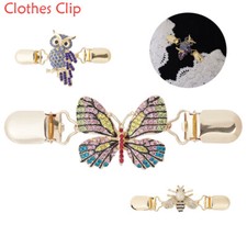 Usado, Cardigã feminino borboleta/coruja/abelha animal clipes broche suéter cachecol fecho pinos comprar usado  Enviando para Brazil