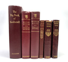 Vintage books leather for sale  CHIPPENHAM
