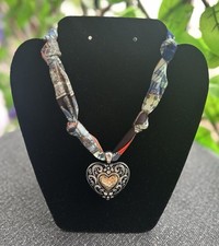 Scarf necklace heart for sale  Houston
