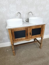 Victorian oak vanity for sale  IVYBRIDGE