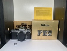Corpo da câmera de filme Nikon FE2 prata SLR 35mm - TESTADO E FUNCIONA comprar usado  Enviando para Brazil