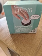 Talking button clock for sale  LEOMINSTER