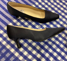 Satin shoes navy for sale  DAVENTRY