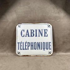 Plaque émaillée cabine d'occasion  Reims