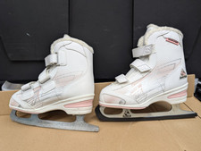 Patins Jackson SOFTEC ICE FIGURE branco e rosa tamanho 1 jovem criança crianças comprar usado  Enviando para Brazil