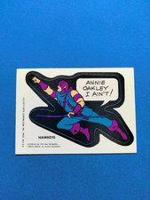 HAWKEYE/AVENGERS Marvel Comics Super Hero STICKER 1974/1975 Topps comprar usado HAWKEYE/AVENGERS Marvel Comics Super Hero STICKER 1974/1975 Topps comprar usado  Enviando para Brazil