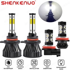 Farol de LED alto-baixo + lâmpadas de neblina combo 4x para Fiat 500 2012-2019 6000K comprar usado  Enviando para Brazil