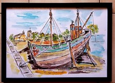 Aquarelle marine bassin d'occasion  Carpentras