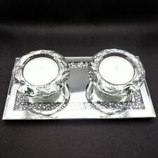 Mirrored double tealight for sale  UK