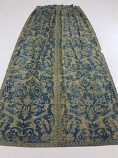 Cortina de algodão antiga francesa estampada design damasco 101x55 polegadas comprar usado  Enviando para Brazil