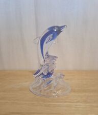 Glass blue dolphin for sale  ANDOVER