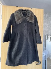 Zara charcoal coat for sale  LYMINGTON