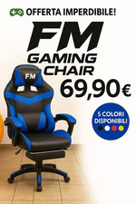 Poltrona gaming girevole usato  Reggio Calabria