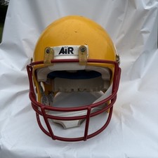 Capacete de futebol vintage usado amarelo bicicleta Air Power 7 1/8 - 7 7/8 comprar usado  Enviando para Brazil