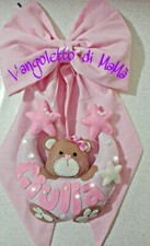Fiocco nascita handmade usato  Valva