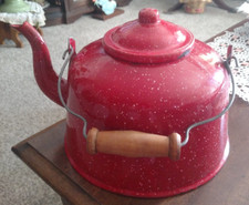 Vintage red enamelware for sale  Kenosha