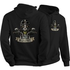 Biker cat hoodie for sale  PRESTON