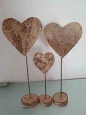 Herzen gemasertem holz gebraucht kaufen  Bruchsal