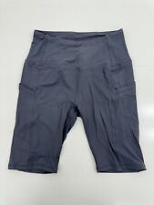 Shorts de bicicleta feminino cinza/azul treino atlético compressão tamanho médio comprar usado  Enviando para Brazil