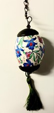 Uovo ceramica dipinto usato  Spedire a Italy