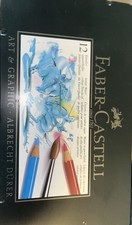 Lápis de cor água arte e gráficos Faber-Castell lata cores sortidas - Conjunto de 12 comprar usado  Enviando para Brazil