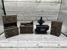 Kit de móveis de madeira para cozinha country Realife Miniatures #194 (escala 1:12) acabamento comprar usado  Enviando para Brazil