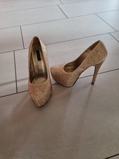 Goldener high heels gebraucht kaufen  Göppingen