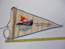 Usado, BANDIERINA VESPA Lambretta scooter moto vintage flag LAGO BRAIES Hotel Dolomiti comprar usado  Enviando para Brazil