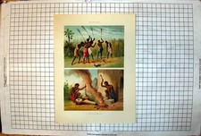Antique print african for sale  UK