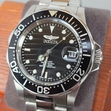 Invicta Pro Diver relógio de mergulho automático aço inoxidável mostrador preto profissional, usado comprar usado  Enviando para Brazil