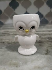 Japão vintage pequeno? Estatueta retrô cerâmica pássaro branco galinha ovo copo comprar usado  Enviando para Brazil