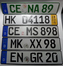 Nummernschilder deutschland gr gebraucht kaufen  Bonn