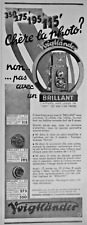 Publicite presse 1933 d'occasion  Compiègne