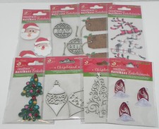 LOTE ETIQUETAS DE PAPAI NOEL ADESIVOS PEQUENOS PASSARINHOS ENFEITES DE AGLOMERADO ACOLCHOADOS comprar usado  Enviando para Brazil