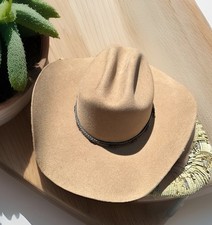 Chapéu de cowboy Justin XX lã bege bronzeado ocidental tamanho 58/7 1/4 por Milano Hat Company comprar usado  Enviando para Brazil