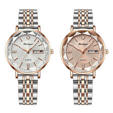 Relógio de pulso feminino charme aço inoxidável strass quartzo luminoso com data comprar usado  Enviando para Brazil