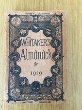 Whitakers almanack 1929 for sale  ASHFORD