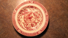 CHARLES ALLERTON 1890 Little Mae DOG RED TRANSFERWARE 5 1/4” PLACA INGLATERRA, usado comprar usado  Enviando para Brazil