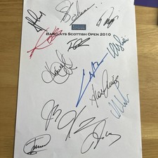 Golf collection autographs for sale  HOVE