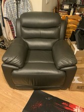 Real black leather for sale  BURTON-ON-TRENT