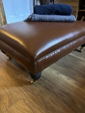 Vintage tan pouffe for sale  STOCKPORT