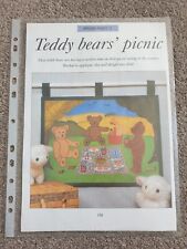 Applique pattern teddy for sale  EASTBOURNE