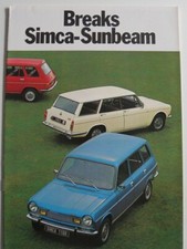 Brochure chrysler simca d'occasion  France
