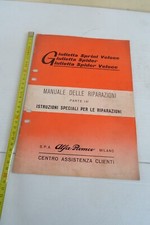 Manuale riparazioni giulietta usato  Santena