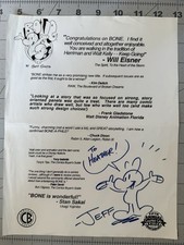 Panfleto assinado e esboçado Jeff Smith Bone comprar usado  Enviando para Brazil