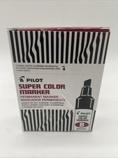 Marcadores permanentes PILOT Super Color recarregáveis (12) tinta preta ponta de cinzel larga, usado comprar usado Marcadores permanentes PILOT Super Color recarregáveis (12) tinta preta ponta de cinzel larga, usado comprar usado  Enviando para Brazil