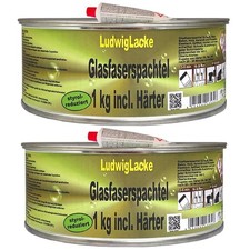 Glasfaserspachtel 1kg härter gebraucht kaufen  Flörsbachtal