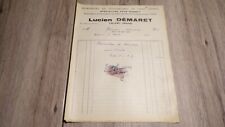 Facture 1939 couverture d'occasion  Vervins