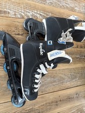 Patins de hóquei de rua CCM Rapide em linha patins vintage preto tamanho 6 novo na caixa comprar usado  Enviando para Brazil